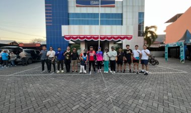 Gowes Bersama BRI, Kodim dan Polres Sumbawa Perkuat Sinergi Antar Lembaga