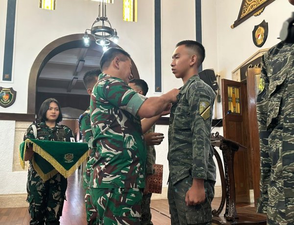 Sambut Peserta Long March SMA Taruna Pelita, Pangdam Siliwangi Tekankan Disiplin dan Pantang Menyerah