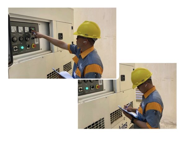 BRI KC Bintaro Laksanakan Maintenance Rutin Genset, Jaga Keandalan Operasional Kantor